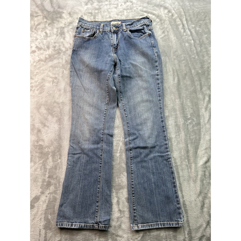 Levis 515 Bootcut Mid Rise Stretch Denim Jeans Womens Sz 6M Blue Western Cowgirl